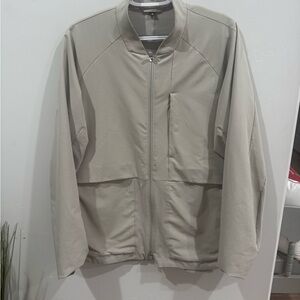 Men's Beige Bomber Lululemon jacket size large